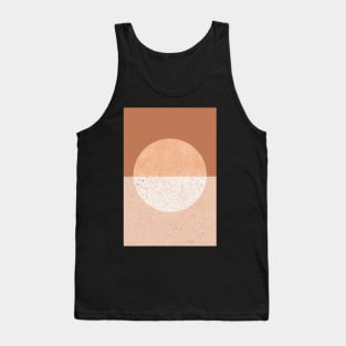 Mid century geometric circle color block Tank Top